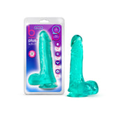 B Yours Plus Teal Soft Silicone Realistic Adult Dildo Toy DONGS